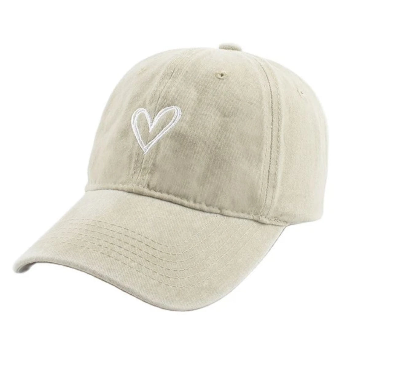 Fashion Outdoor Sport Baseball Caps For Men Women Love Heart Embroidery Snapback Cap Washed Cotton